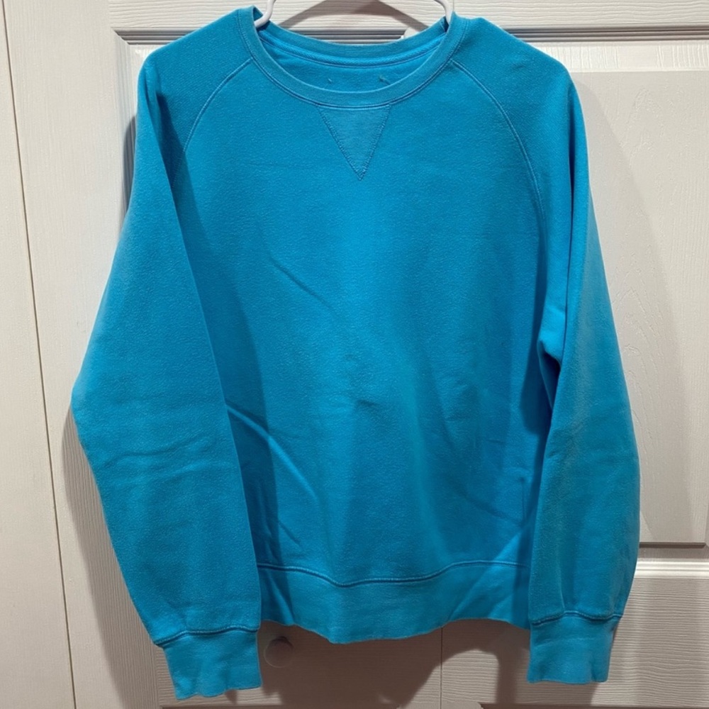 FIELDGEAR Vintage 80’s Women’s Crew Neck Sweater Sweatshirt - Blue, size XL